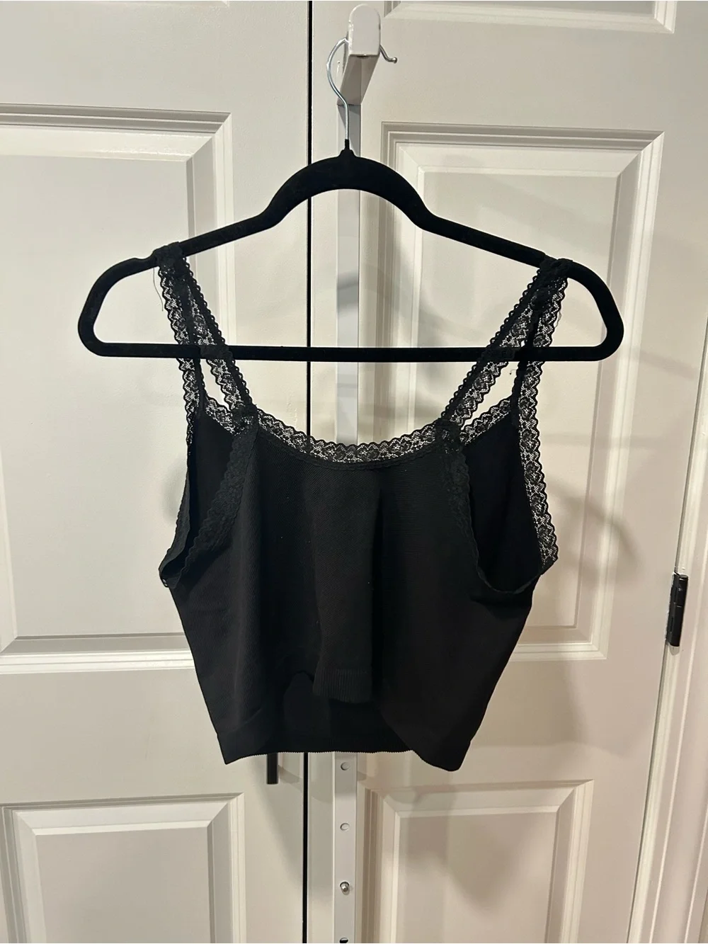 Black Lace Tank Top - Picture 3 of 3